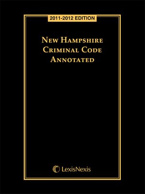 cover image of New Hampshire Criminal Code